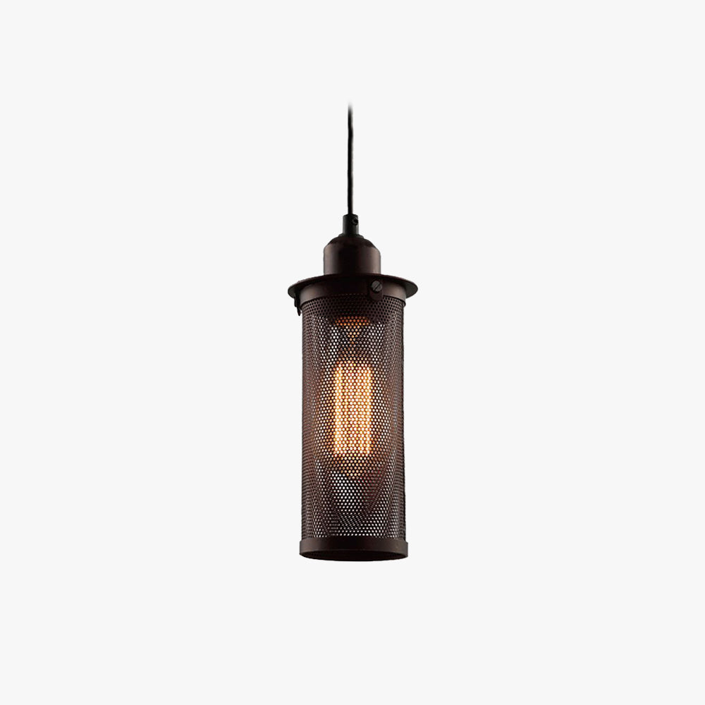 Arisha Industrielle LED Suspension Noir Métal Salon Chambre à coucher - Neutralighting