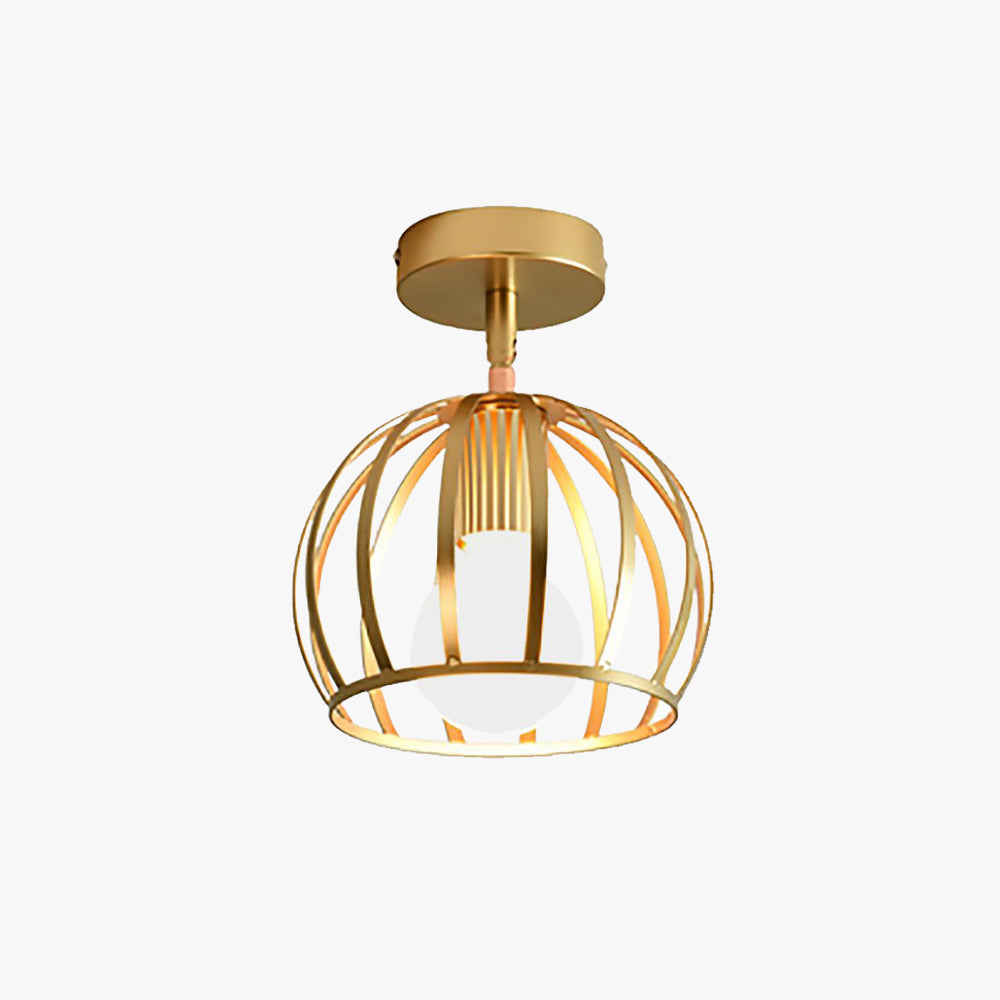 Arisha Globe Art LED Plafonnier Laiton Métal Salon Chambre à coucher - Neutralighting