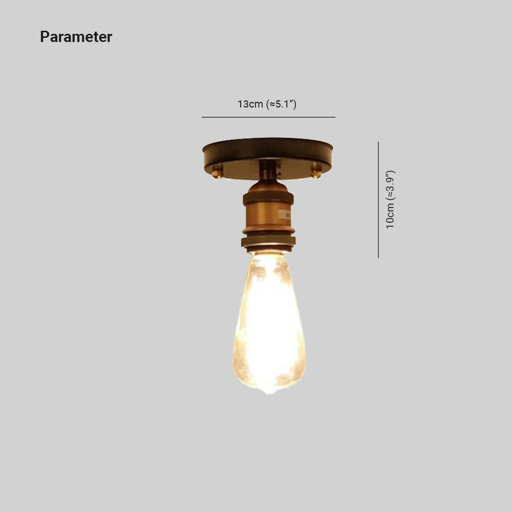 Silva Industriel LED Plafonnier Noir Or Métal Salle à manger - Neutralighting