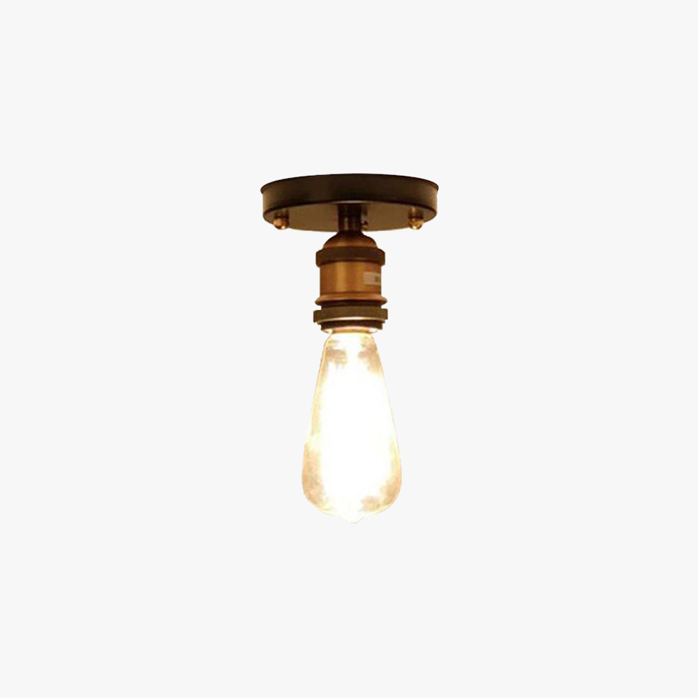 Silva Industriel LED Plafonnier Noir Or Métal Salle à manger - Neutralighting