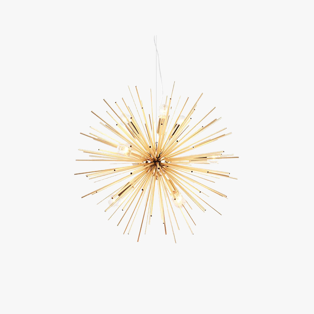 Arisha Art Deco LED Suspension Doré Métal Salon Chambre à coucher - Neutralighting