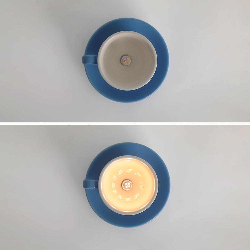 Teyo Moderne Tasses à Café Céramique Plafonnier Bleu/Rose/Jaune
