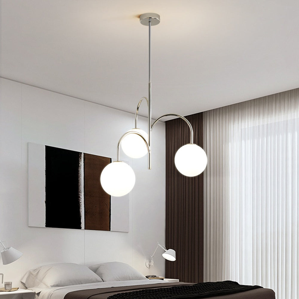 Valentina Suspension Multi Moderne, Metal/Verre, Blanc, Chambre - Neutralighting