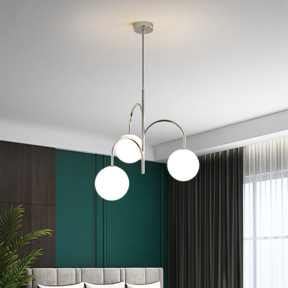 Valentina Suspension Multi Moderne, Metal/Verre, Blanc, Chambre - Neutralighting