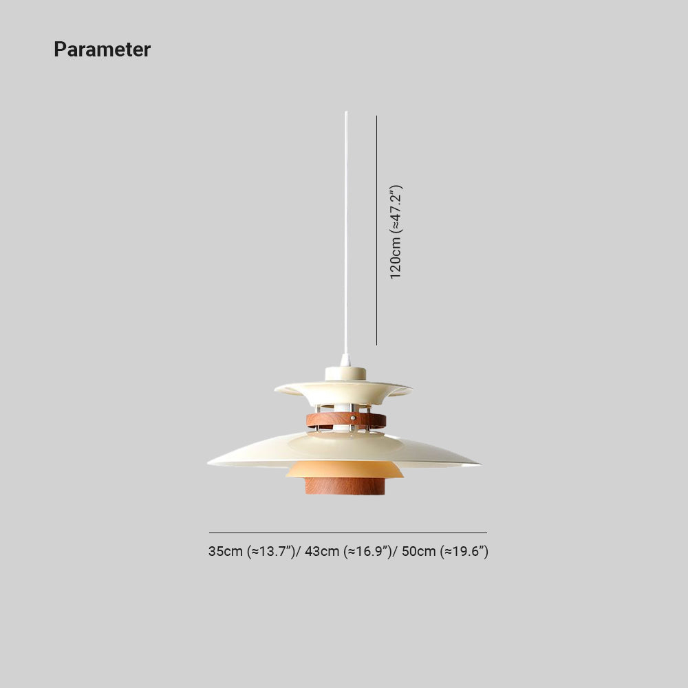 Valentina Suspension Bol Moderne, Métal, Blanc/Bois/Marron, Salon - Neutralighting