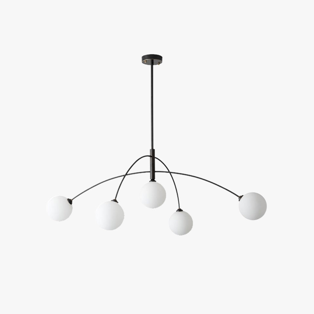 Valentina Lustre Minimaliste, Metal/Verre, Noir/Or, Salon - Neutralighting