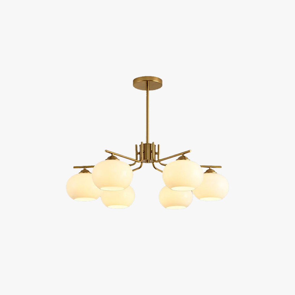 Valentina Lustre Dôme Nordique, Metal/Verre, Laiton/Nickel, Chambre - Neutralighting