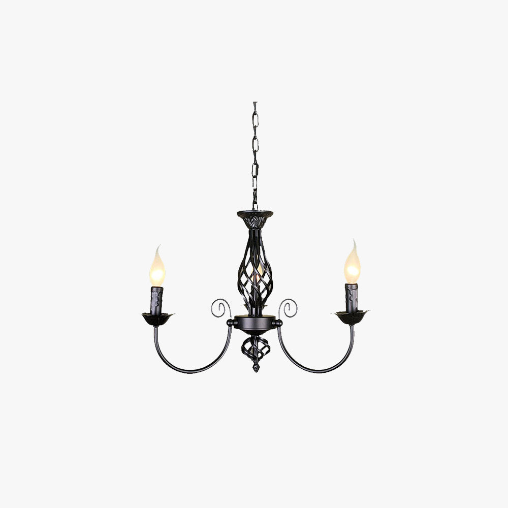 Sliva Lustre Lanterne Retro, Metal/Verre, Blanc/Noir, Salon - Neutralighting
