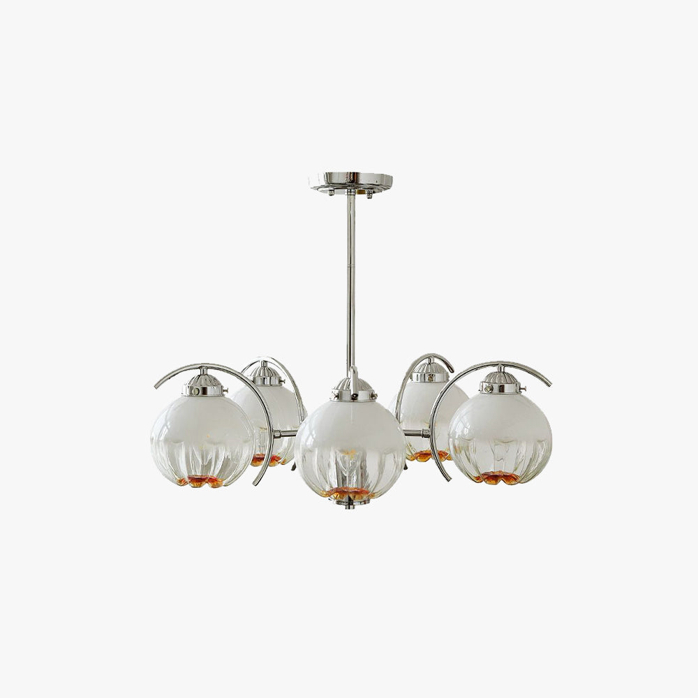 Valentina Lustre Moderne, Metal/Verre, Blanc, Chambre - Neutralighting