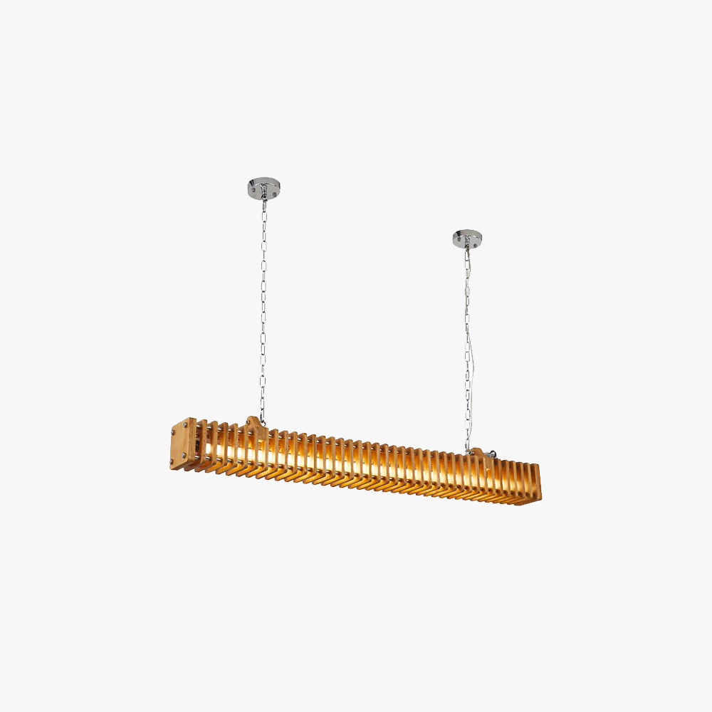 Epoch Suspension Rectangulaire, Bois & Métal, L 120CM - Neutralighting