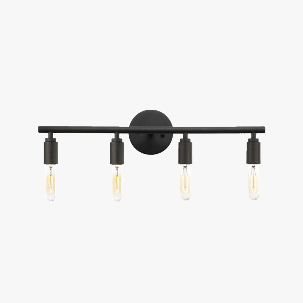 Silva Applique Murale Simple, Métal/Verre, Noir, Salle de Bain - Neutralighting