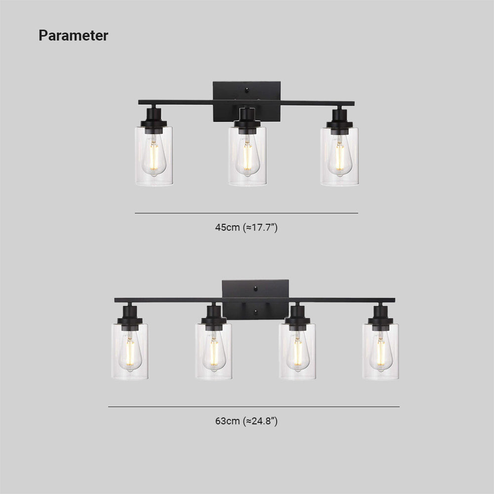 Silva Applique Murale Industrielle LED Métal/Verre Salon/Chambre à Coucher/Salle à Manger - Neutralighting