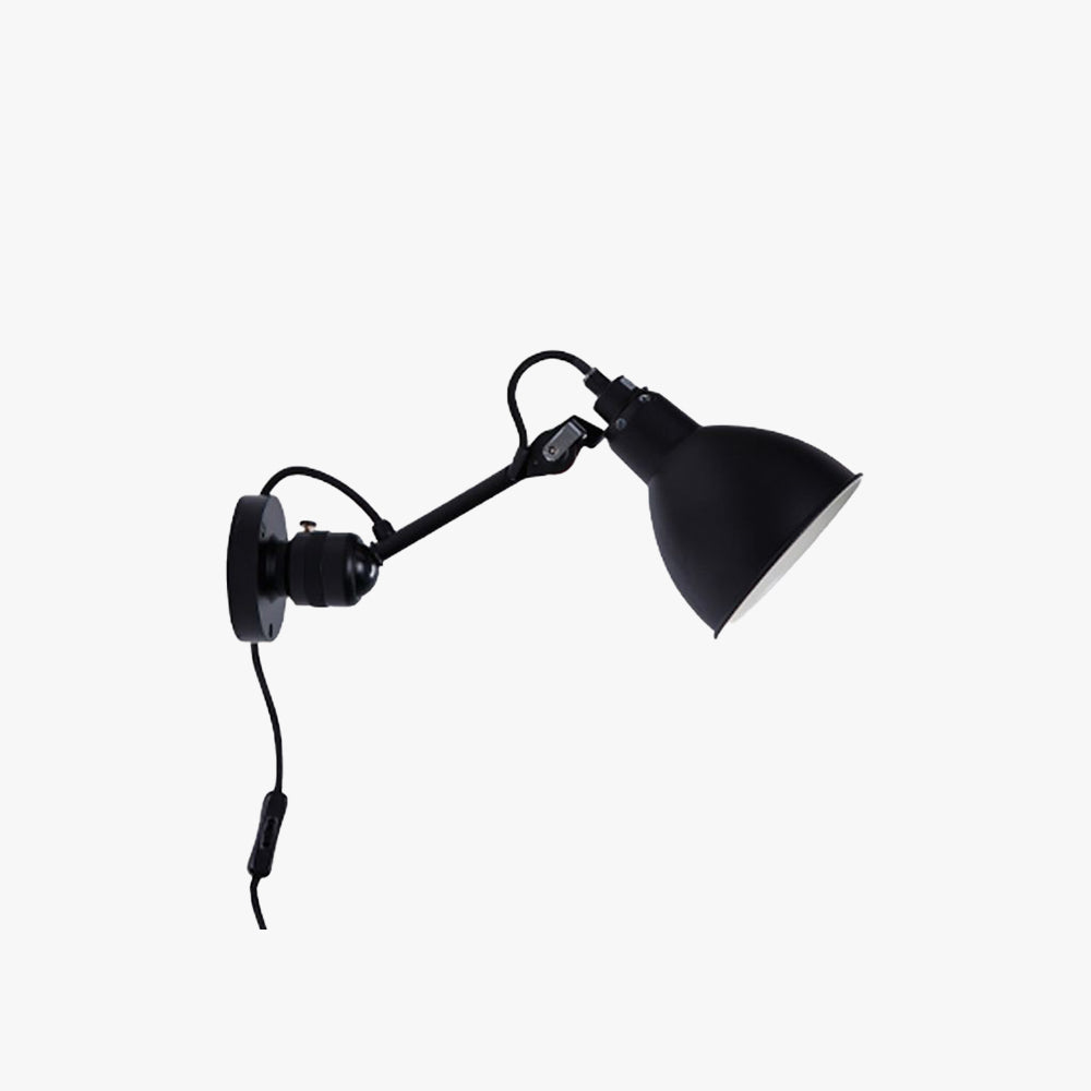 Epoch Applique Murale Réglable Minimaliste, Métal, Noir, Bureau