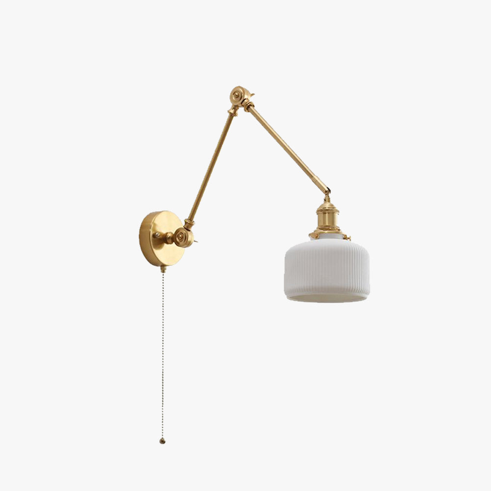 Epoch Applique Murale Orientable Minimaliste, Métal/Céramique, Blanc