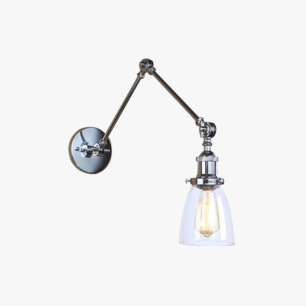 Silva Applique Bras Articulé Réglable Moderne, Métal/Verre, Salon - Neutralighting