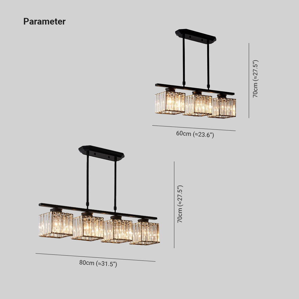 Kristy Suspension, 2 Couleur, 3/4 Lumières