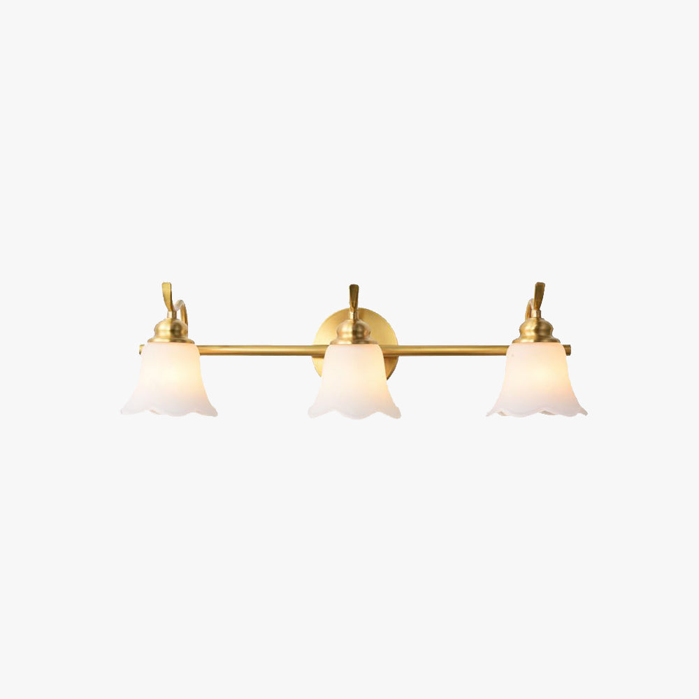Ray Applique Murale Fleur Moderne, Métal/Verre, Or, Salle de Bain - Neutralighting