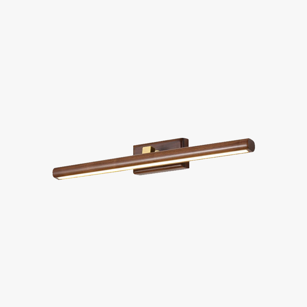 Muto Applique Murale Moderne et Minimaliste avec Miroir, Bois, Salle de Bain - Neutralighting