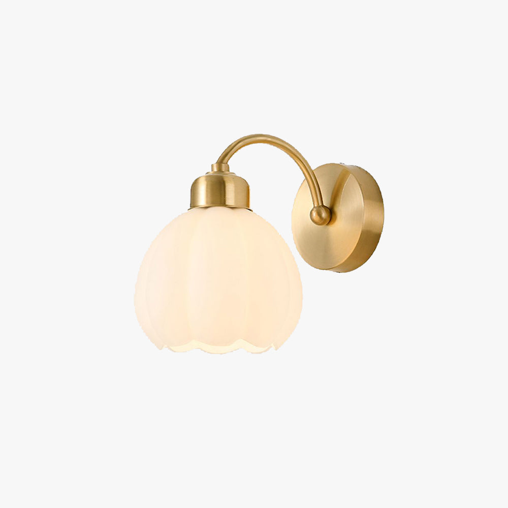 Arisha Applique Murale Fleur Rustique, Métal/Verre, Chambre - Neutralighting
