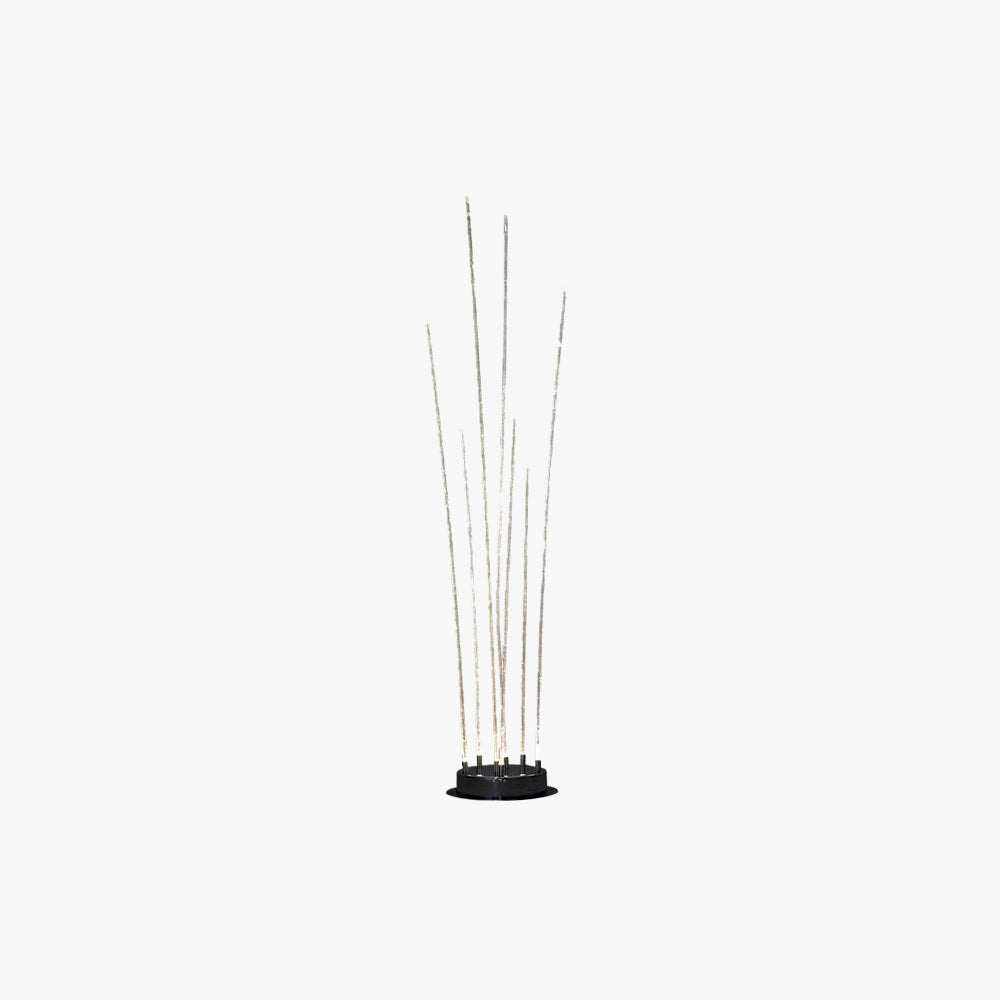 Ray Lampe Extérieur au sol Linéaire Simple, Métal, Blanc, Cour