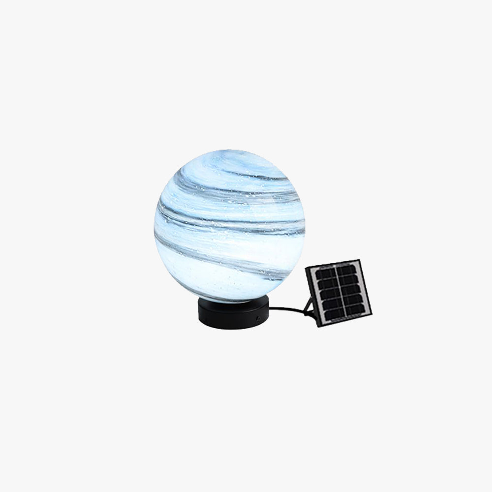 Aria Lampe de Poteau Solaire en forme de Lune, D 25/30/40CM