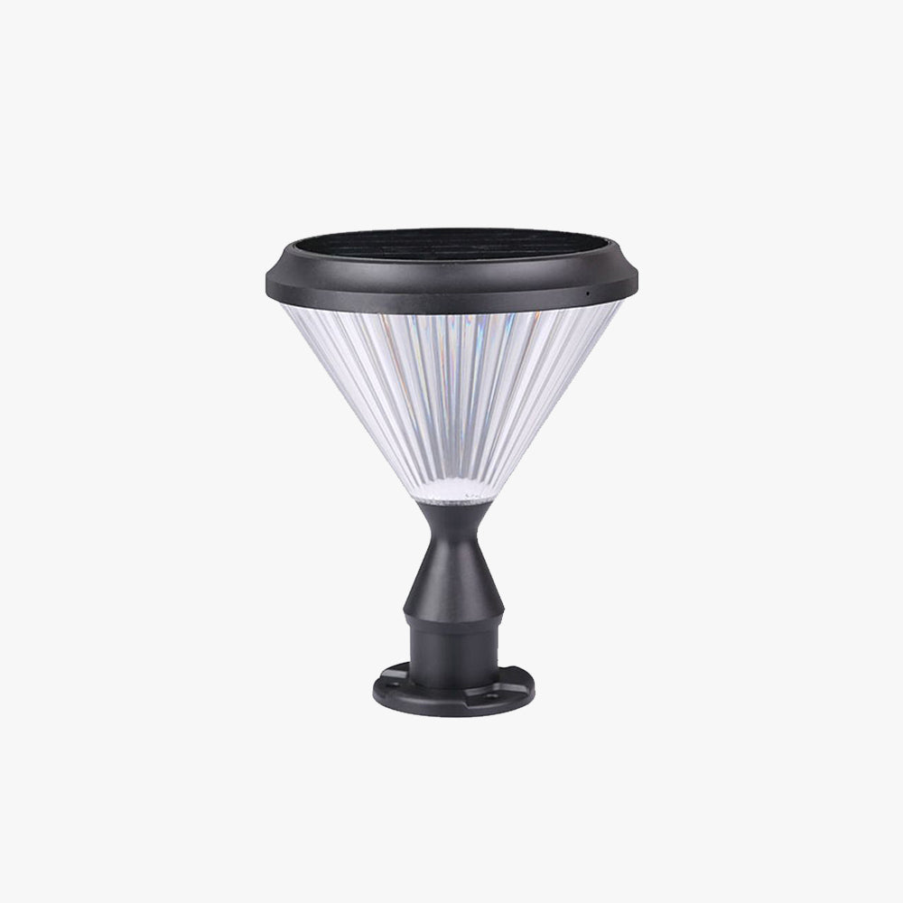 Ray Lampe de Poteau Solaire en forme de Diamant, L 33CM