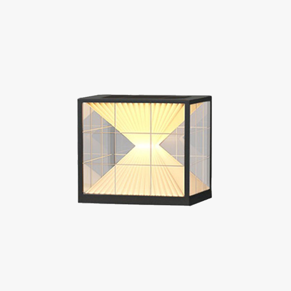 Ray Lampe de Poteau Solaire, Pyramidale, L 20/30/40CM