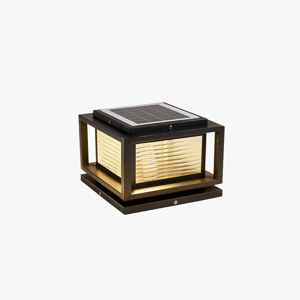 Ray Lampe Solaire de Poteau, Noire, L 25/30/38CM