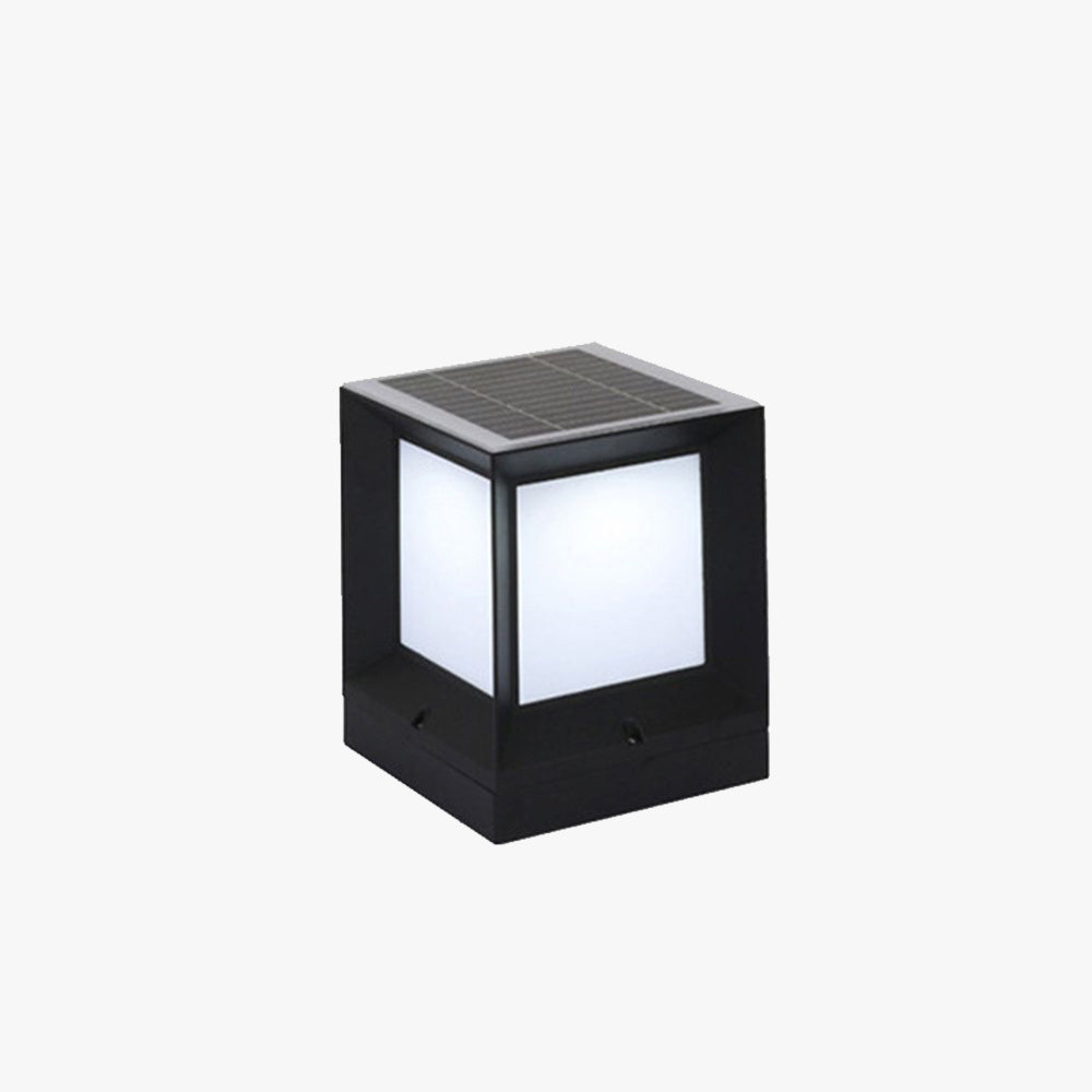 Ray Lampe Solaire de Poteau, Rectangle Simple, L 12/15/20/27/32CM