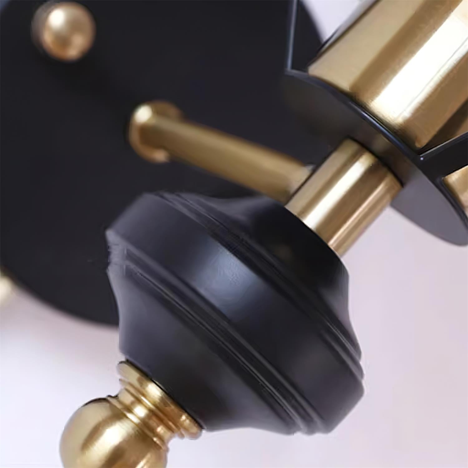 Aurum Applique Murale Noire Avec Interrupteur À Chaînette - Neutralighting
