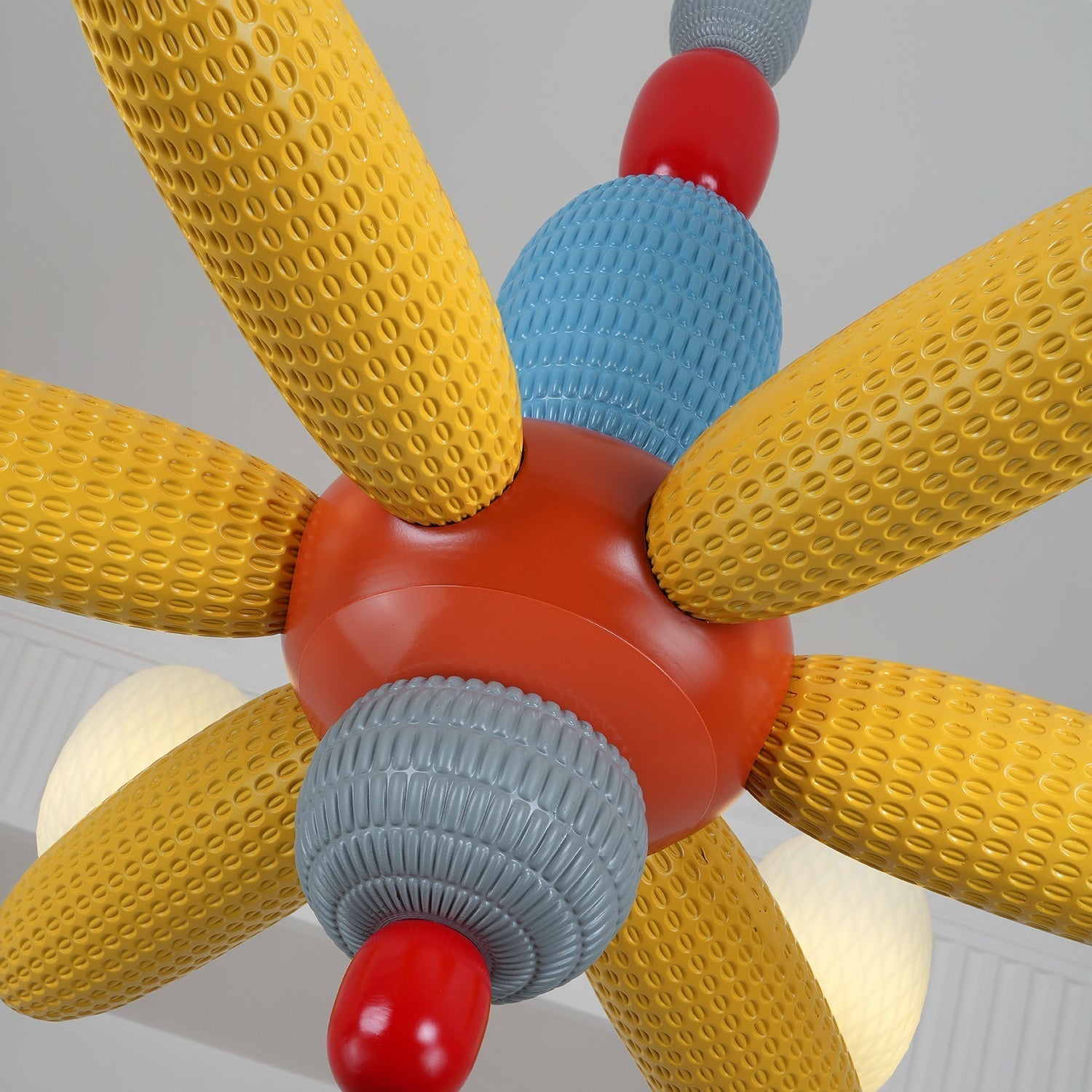 Balloons Chandelier Porcelain Modules Frosted Orbs - Neutralighting