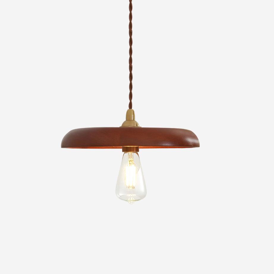 Balmain Pendant Lamp Wood Brass Minimalist - Letslighting