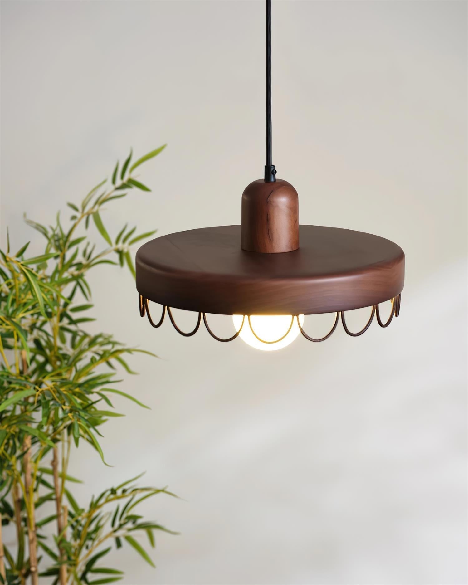 Balton Pendant Lamp Wooden Curved Minimalist - Letslighting
