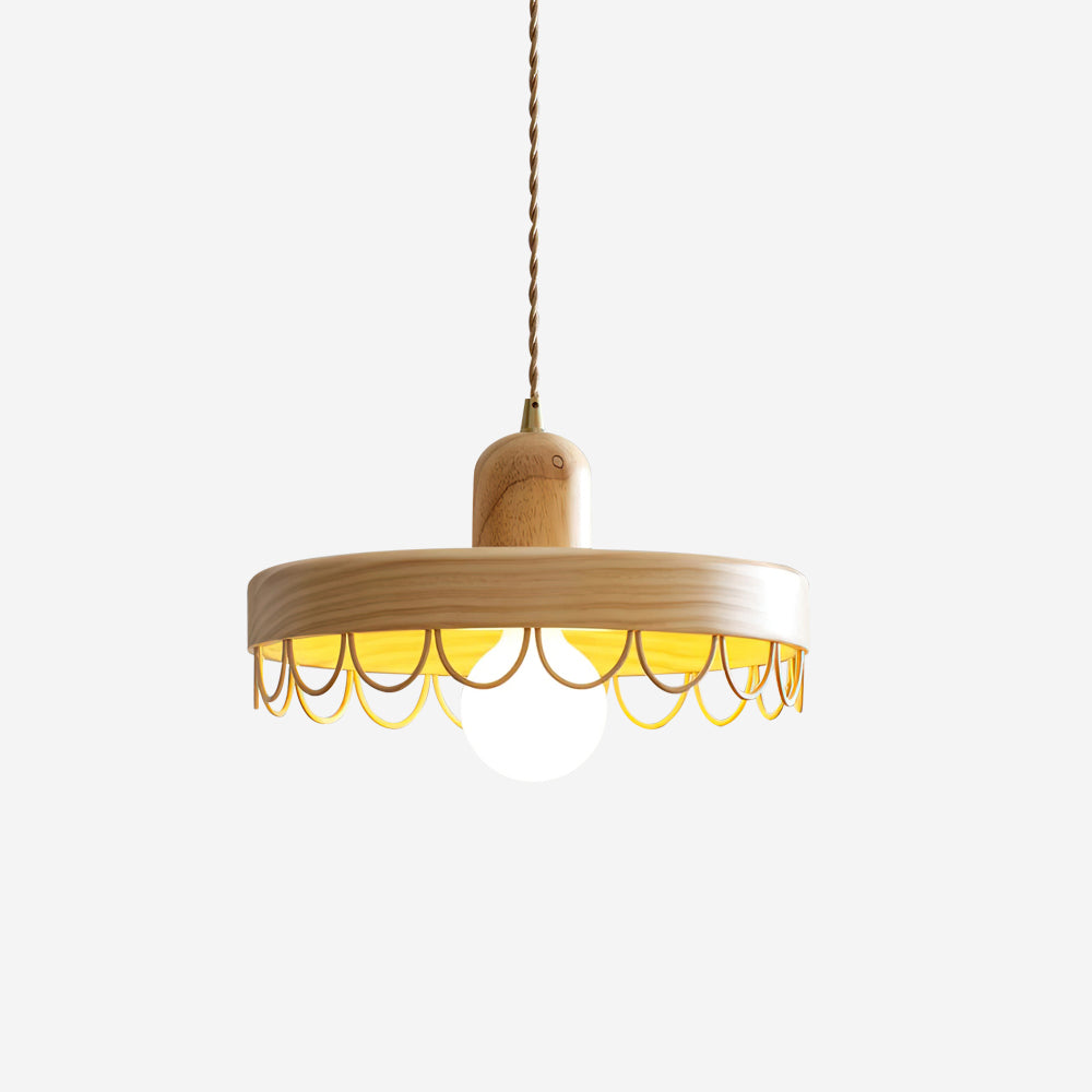 Balton Pendant Lamp Wooden Curved Minimalist - Letslighting