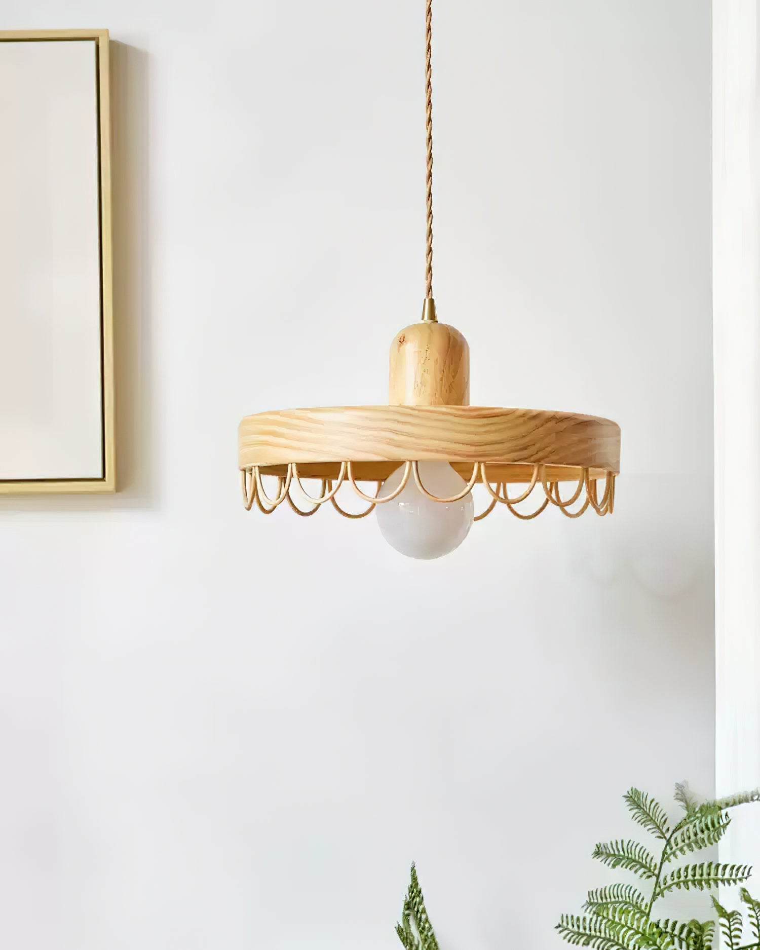 Balton Pendant Lamp Wooden Curved Minimalist - Letslighting