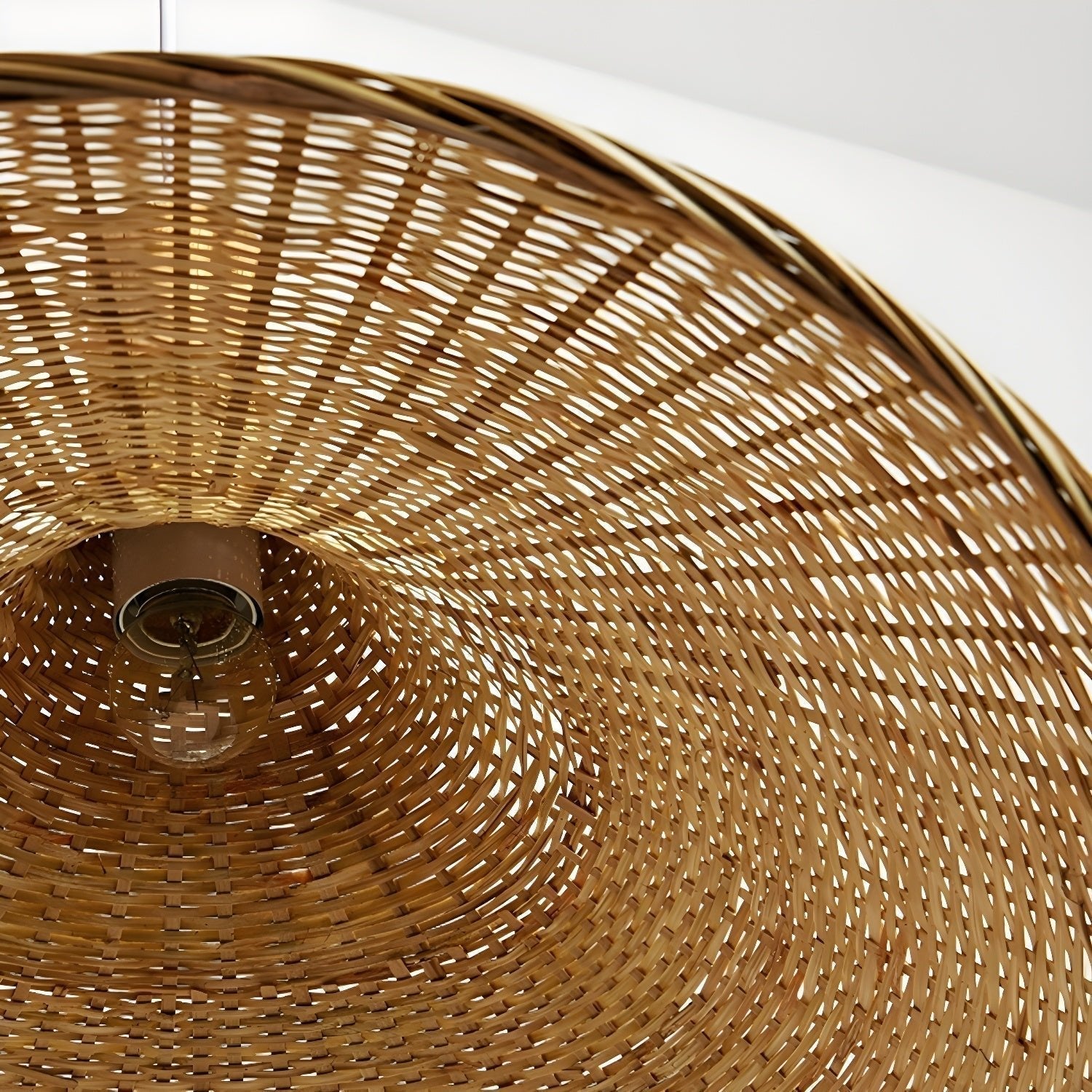 Rattan Weave Hat Pendant Light - Blowlighting