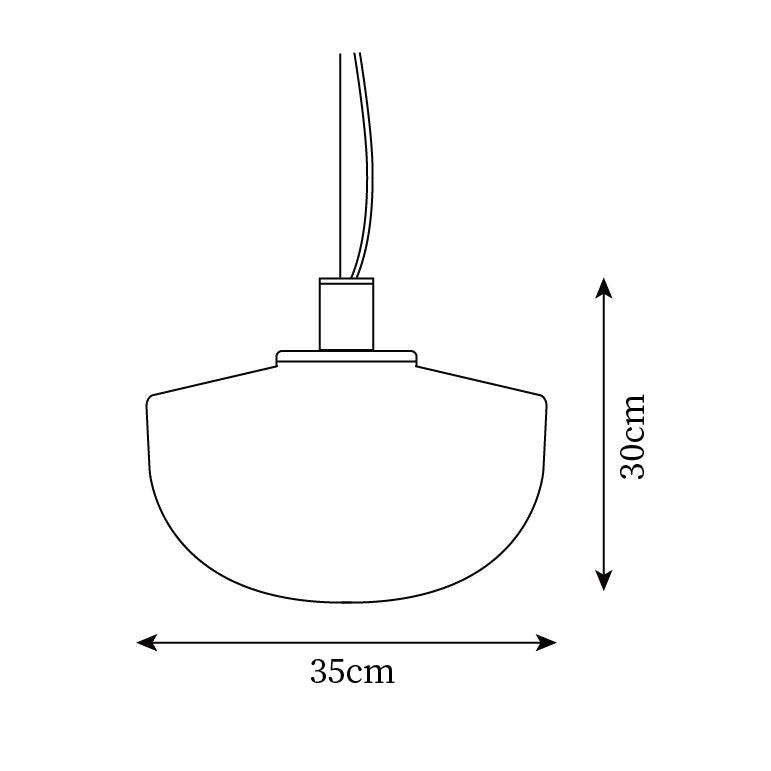 Lume Lampe Pendante Verre Minimaliste - Neutralighting