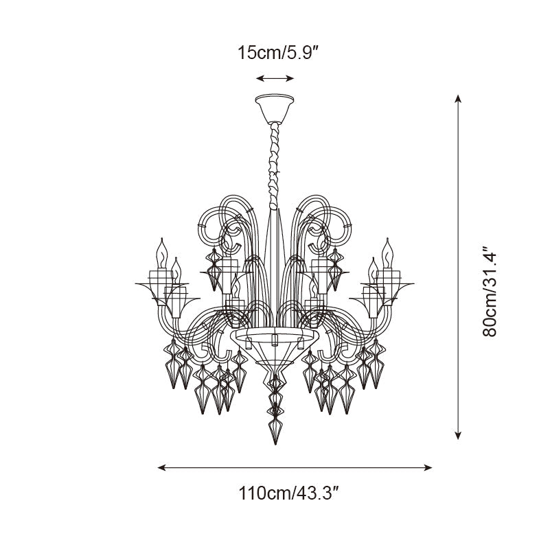 Baroque Chandelier Wire - Letslighting