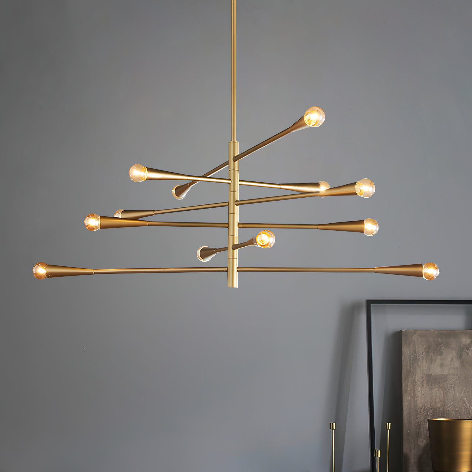 Sifuvyu Moderne Minimaliste Laiton Métal Lustre - Neutralighting