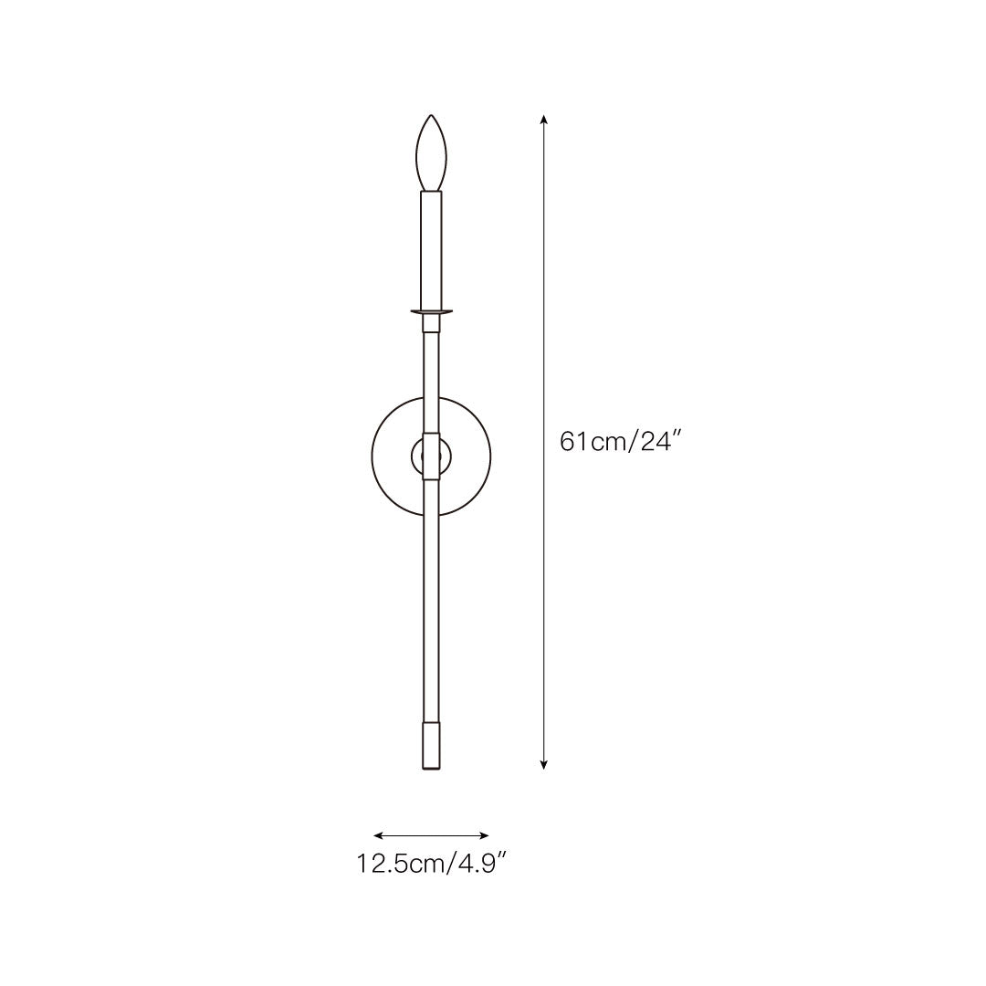 Alvuvyh Modern Minimalist Black Metal Wall Lamp - Lamp Copper