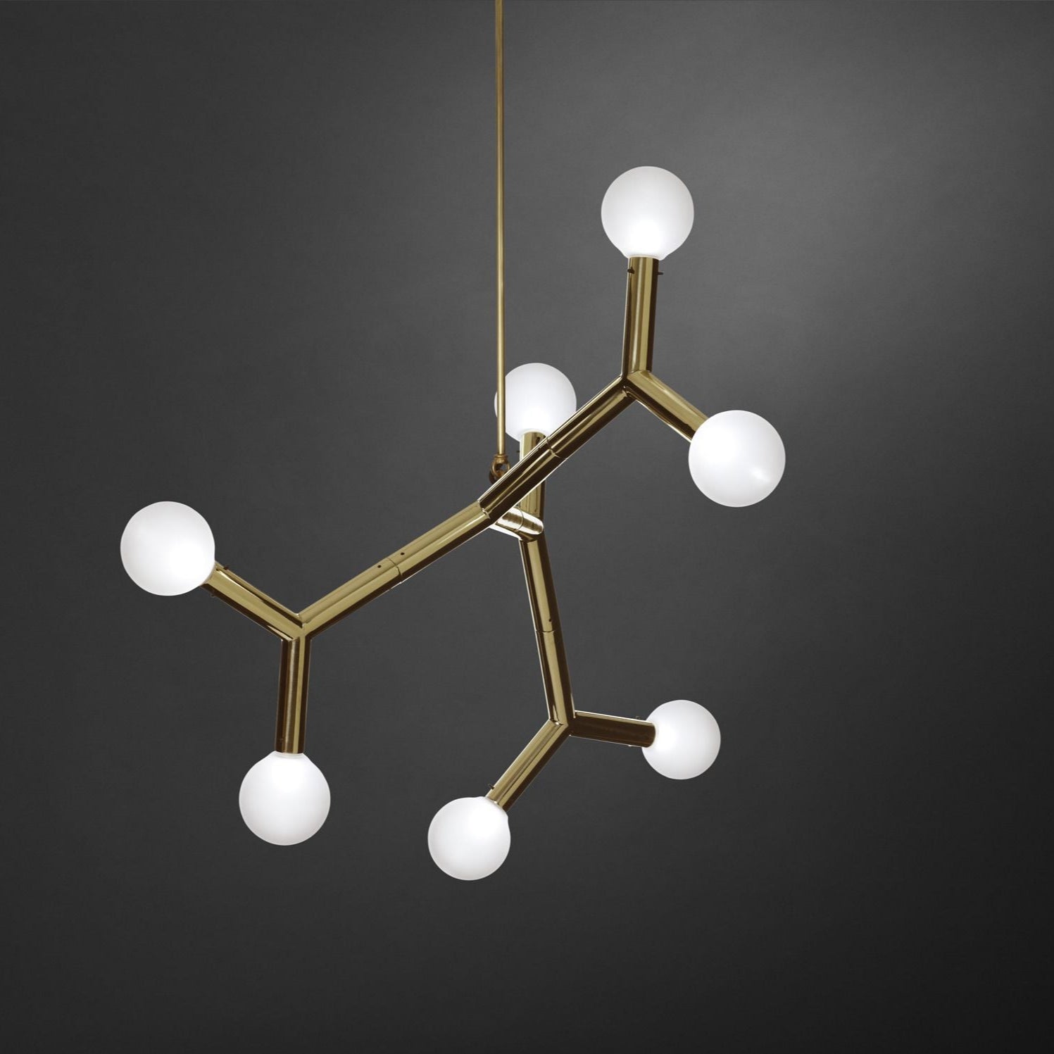 Ulfuvyu Moderne Minimaliste Balle Laiton Verre Lustre - Neutralighting