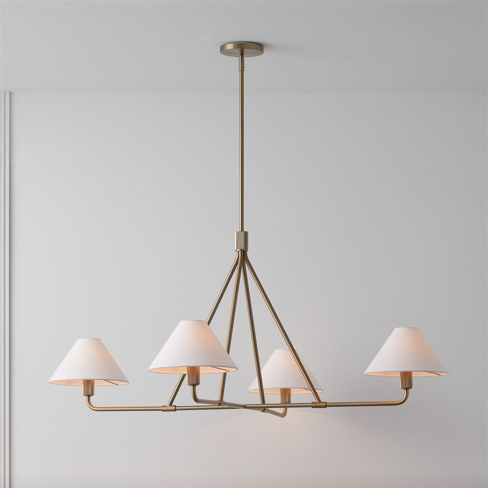 Ornuvyh Ancien Industriel Métal Tissu Lustre - Neutralighting
