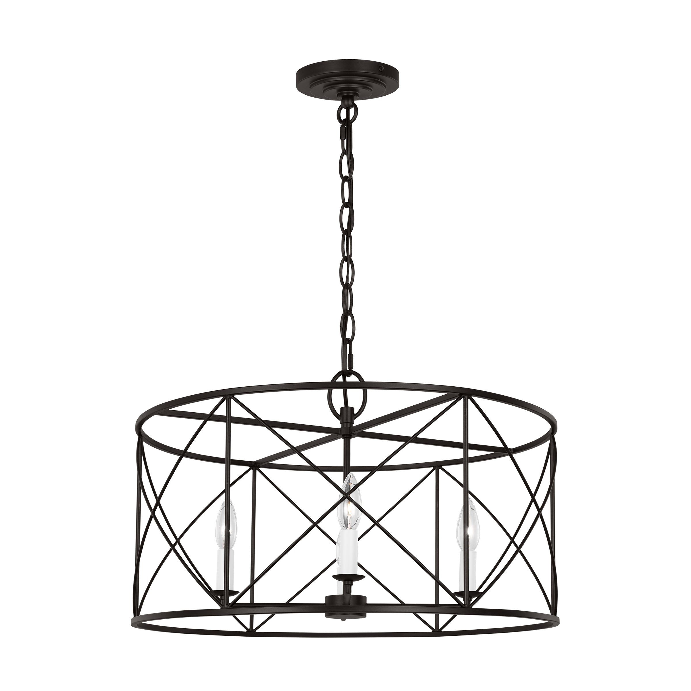 Waegnuvyu Moderne Minimaliste Ancien Industriel Métal Lanterne Lustre - Neutralighting