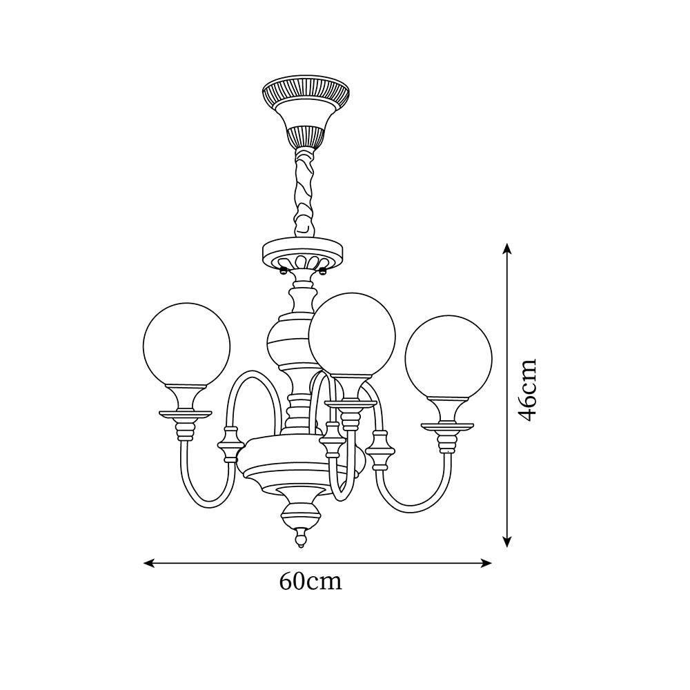 Beatty Lustre Globe en Laiton Bras - Neutralighting