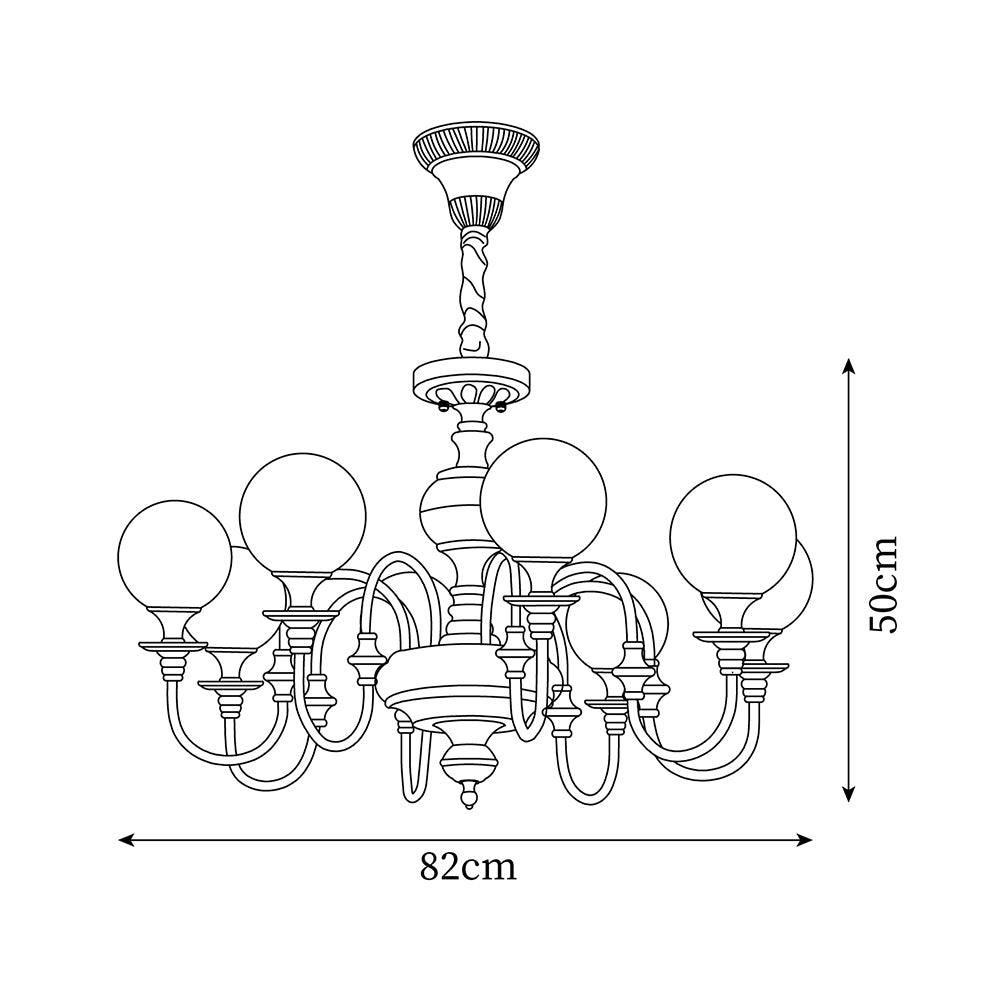Beatty Lustre Globe en Laiton Bras - Neutralighting