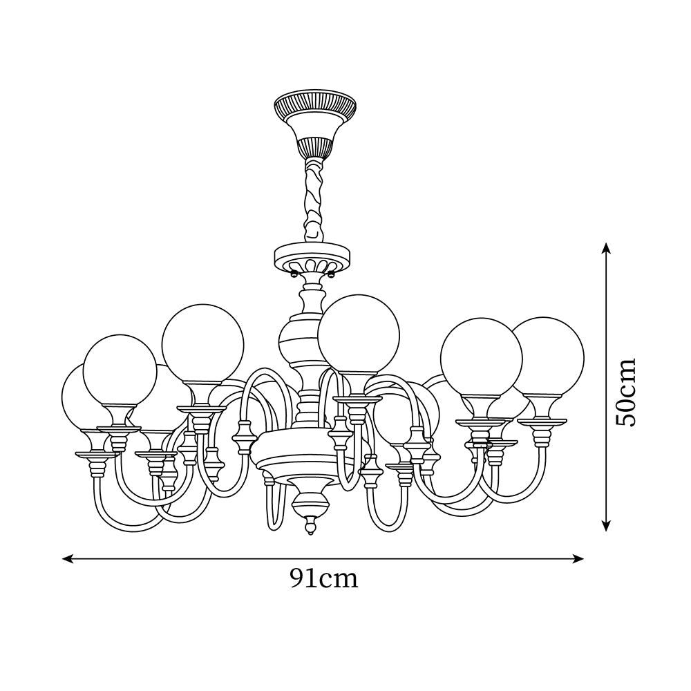 Beatty Lustre Globe en Laiton Bras - Neutralighting