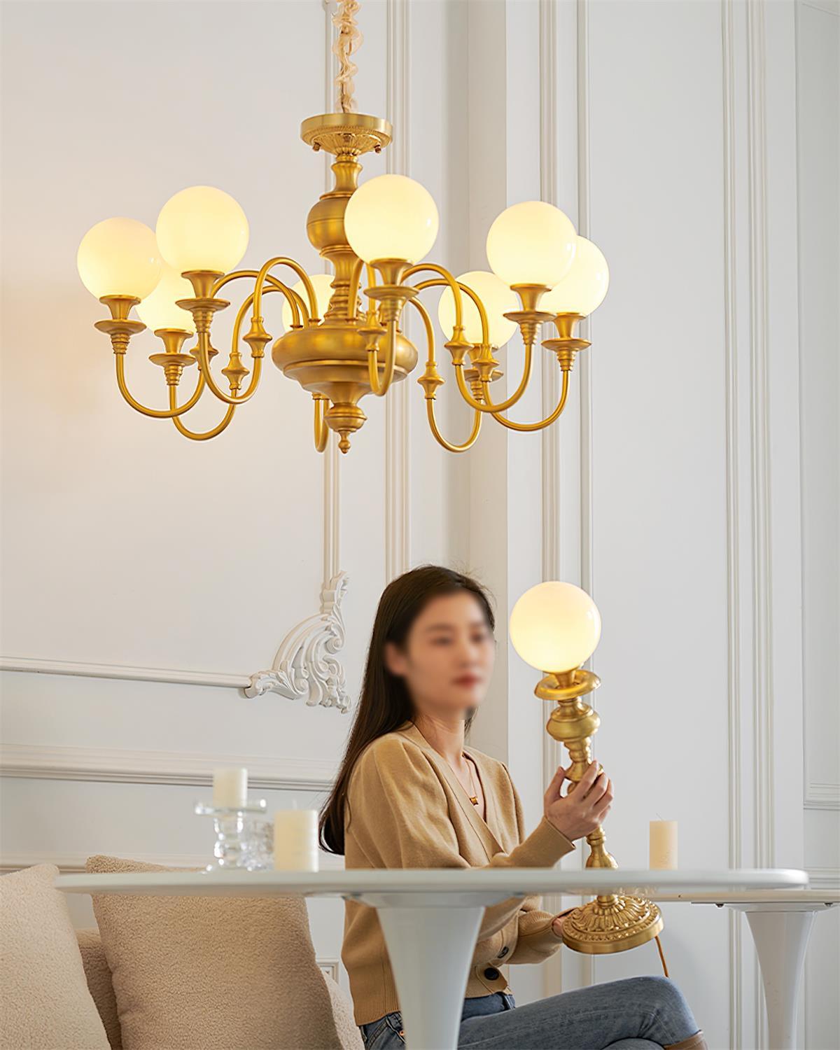 Beatty Lustre Globe en Laiton Bras - Neutralighting