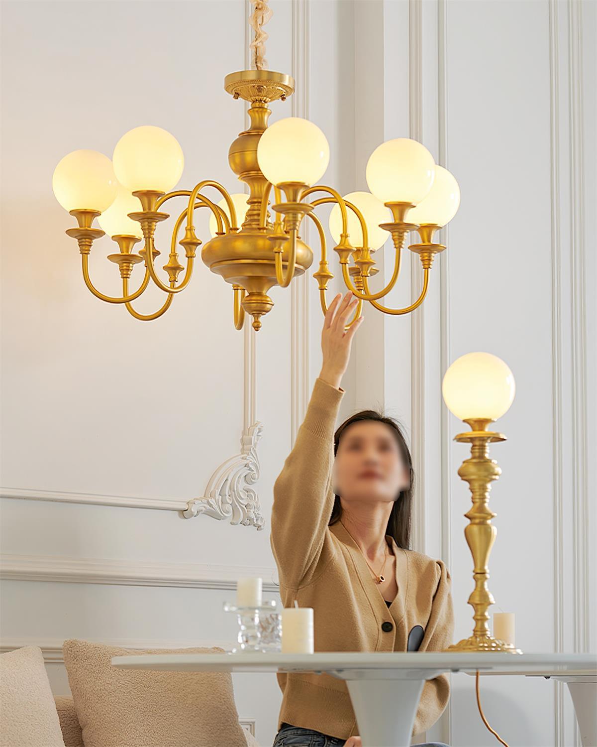 Beatty Lustre Globe en Laiton Bras - Neutralighting