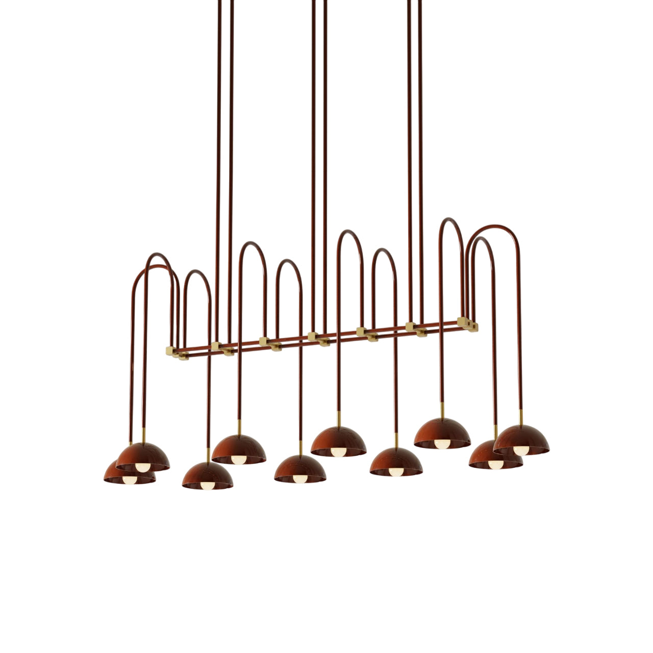 Blikuvyh Ancien Industriel Atelier Laiton Métal Lustre - Neutralighting