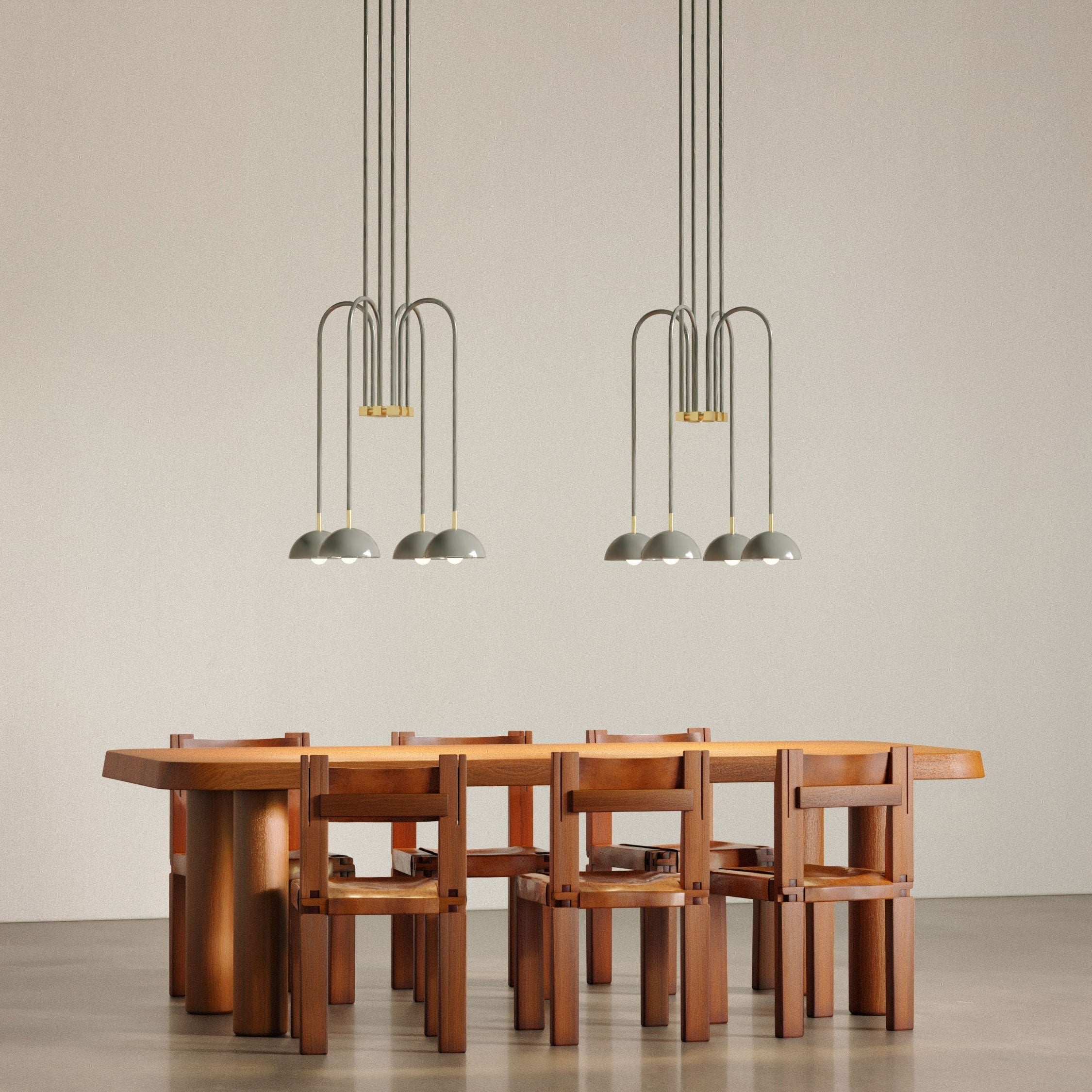 Blikuvyh Ancien Industriel Atelier Laiton Métal Lustre - Neutralighting